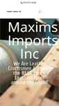 Mobile Screenshot of maximsimports.com